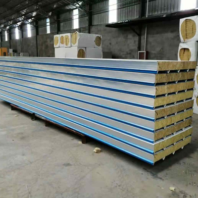 rockwool composite sandwich panels decorative fireproof wall board soundproof wool