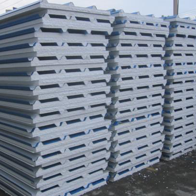 corrugated eps sandwich panel eps sandwich panel manufacturer  eps cement sandwich panel installatio